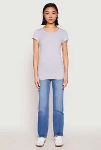 Short Sleeve Scoop Neck Tee