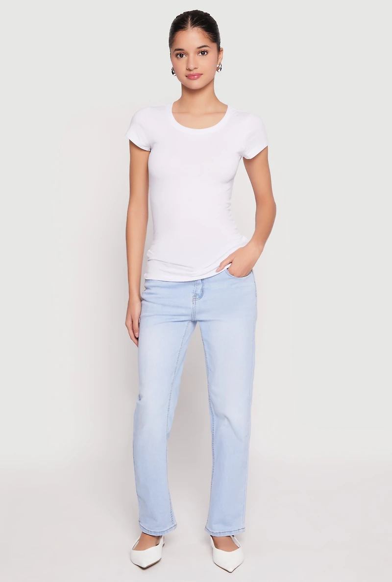 Short Sleeve Scoop Neck Tee