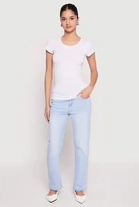 Short Sleeve Scoop Neck Tee
