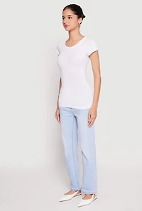 Short Sleeve Scoop Neck Tee
