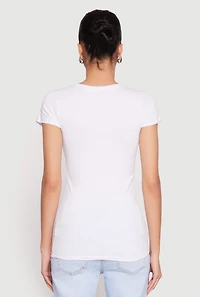 Short Sleeve Scoop Neck Tee