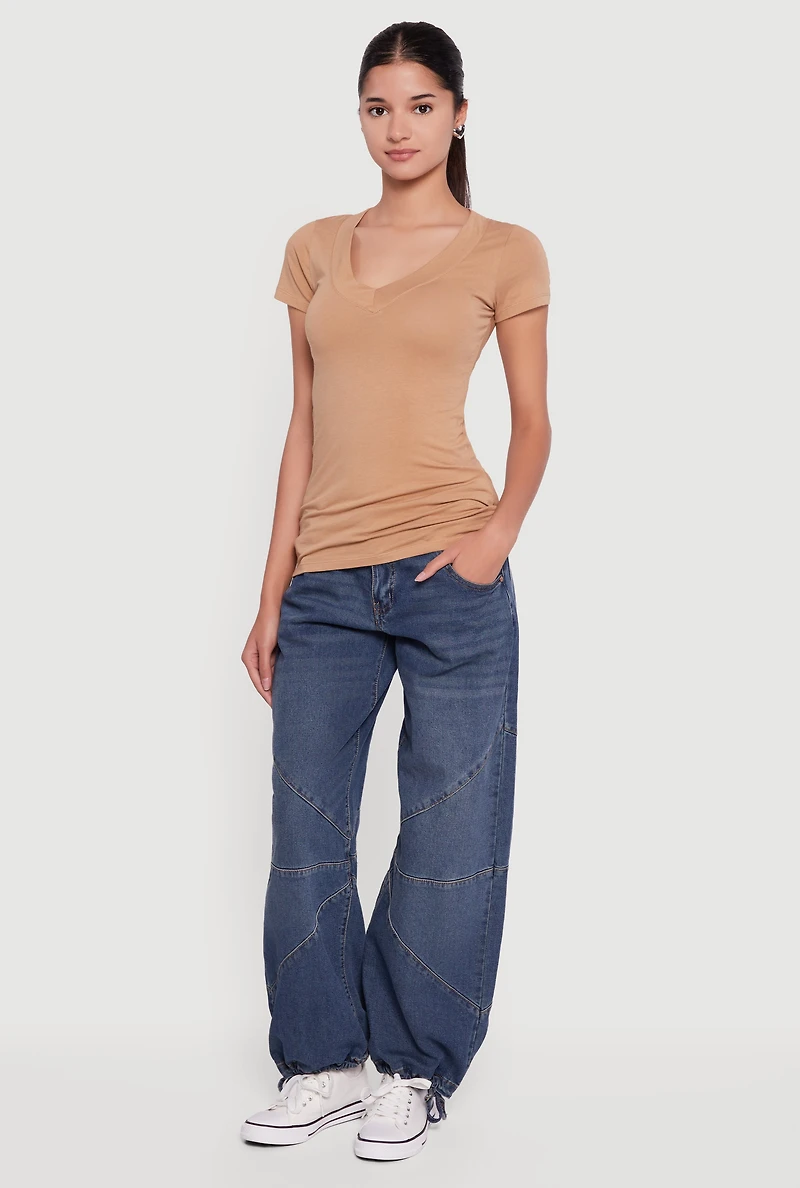 V-Neck Short Sleeve T-Shirt