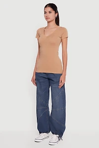 V-Neck Short Sleeve T-Shirt