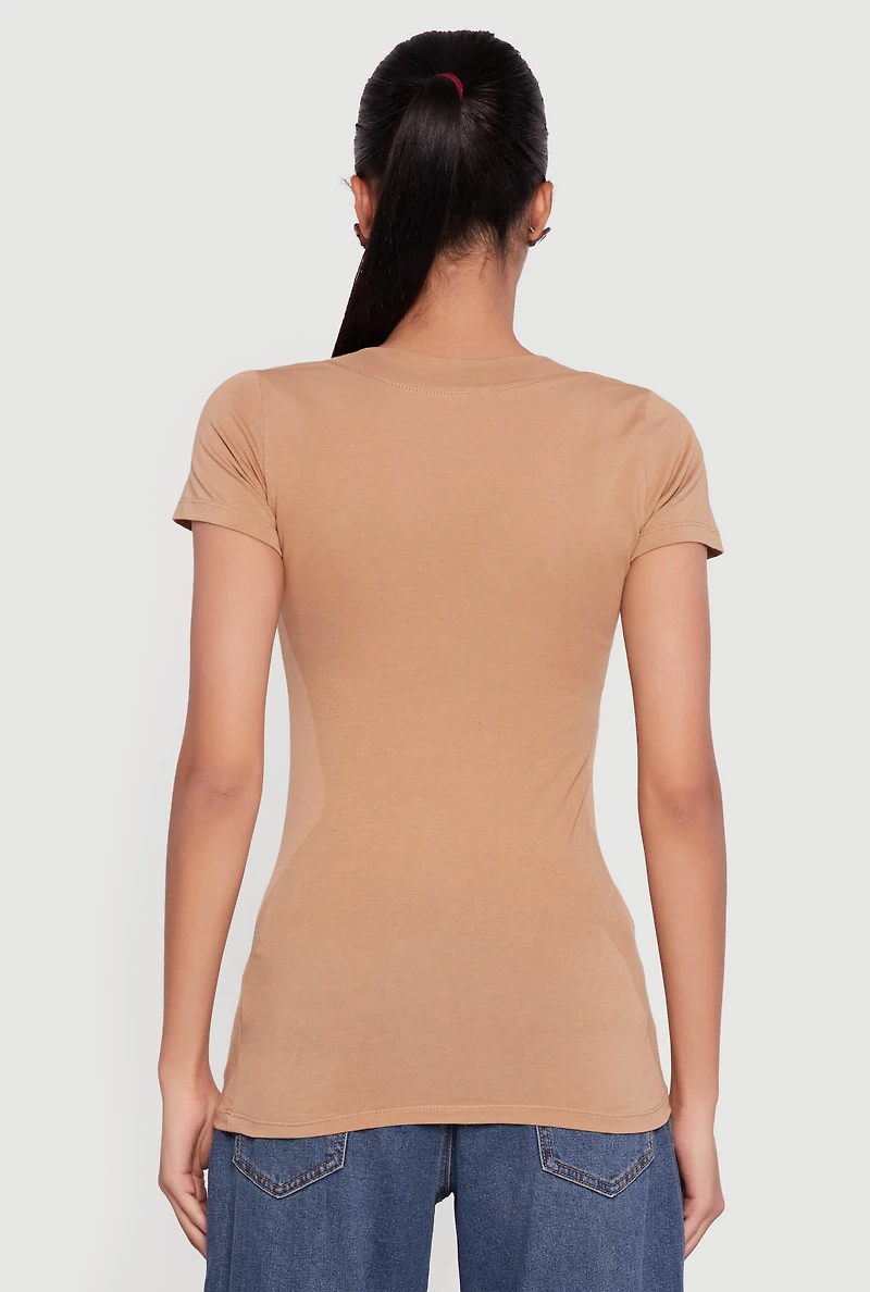 V-Neck Short Sleeve T-Shirt