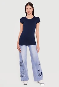 Basic Crew Neck Short Sleeve T-Shirt