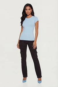 Basic Crew Neck Short Sleeve T-Shirt