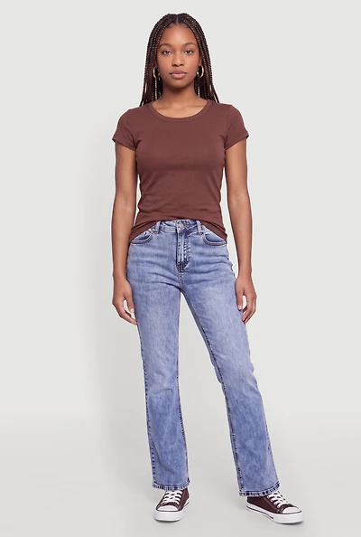 Basic Crew Neck Short Sleeve T-Shirt