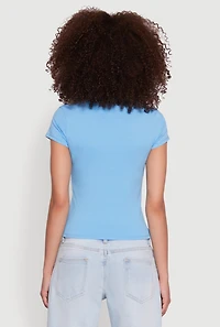 Womens Basic Crew Neck Top,