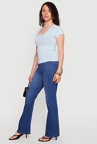 Basic V Neck Short Sleeve T Shirt
