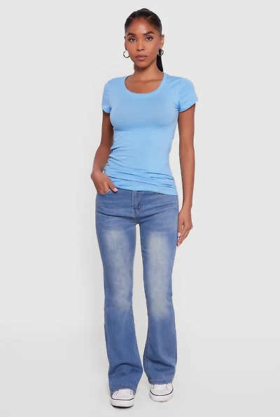 Basic Short Sleeve Crew Neck Tee