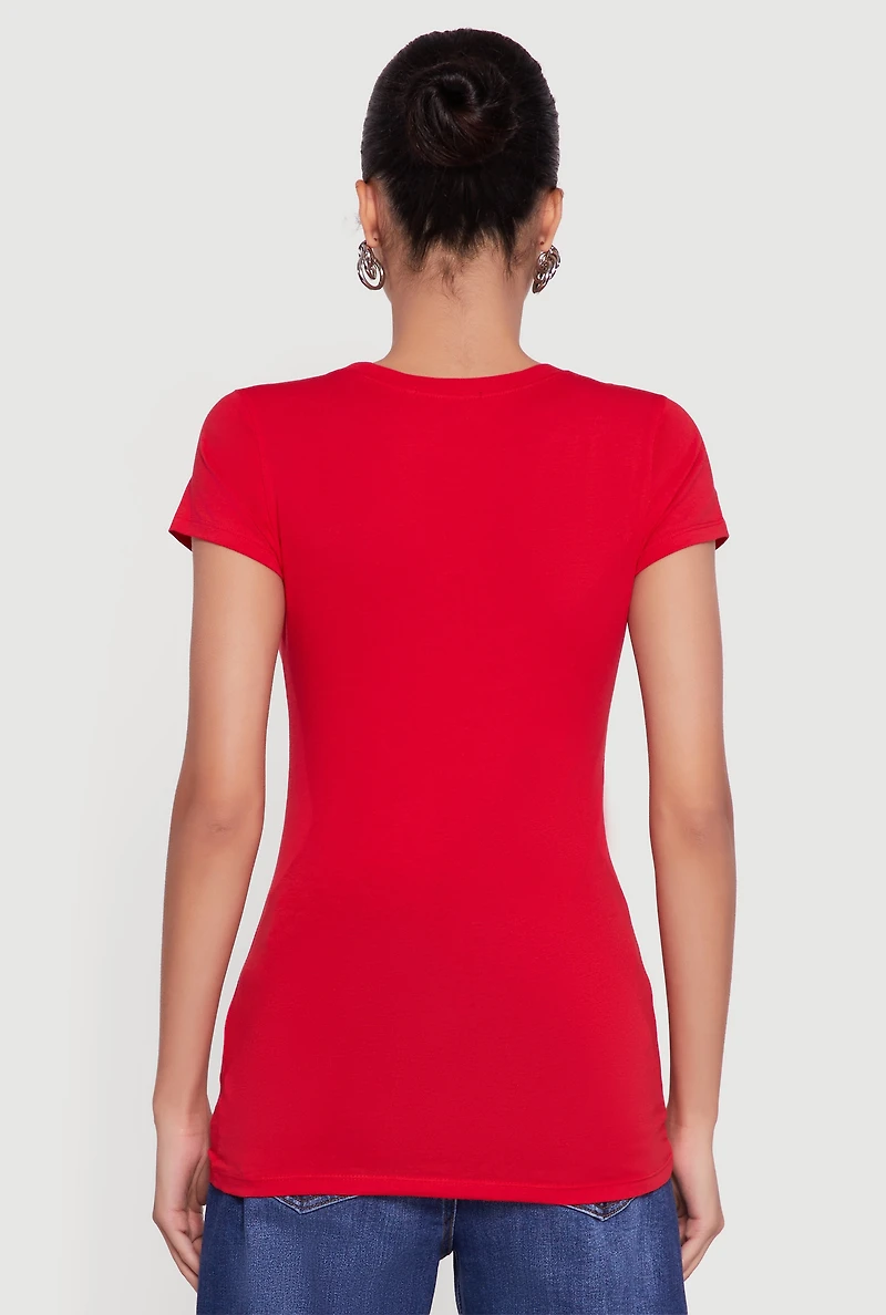 Basic Short Sleeve Crew Neck Tee