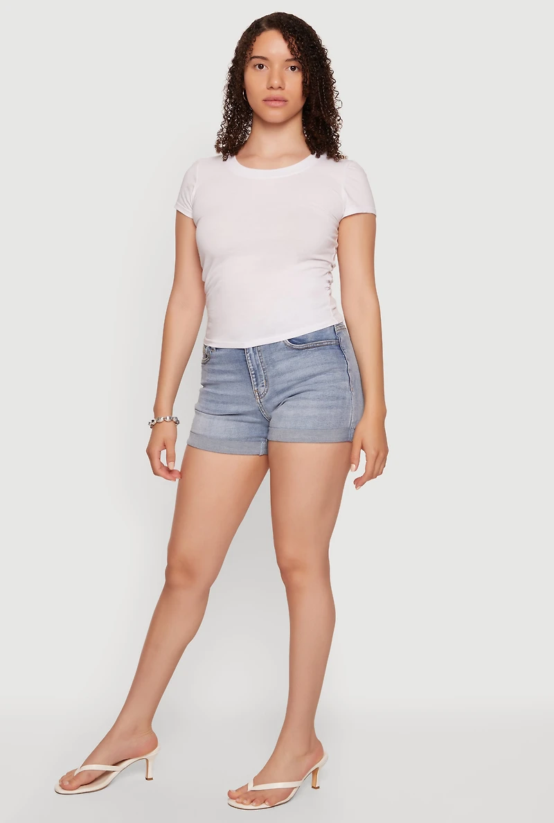 Basic Crew Neck Short Sleeve Tee