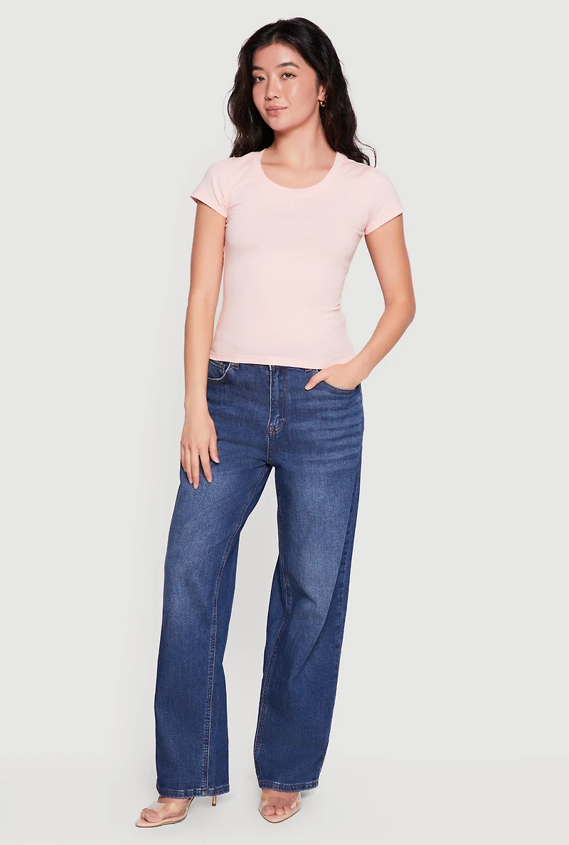 Basic Crew Neck Short Sleeve Tee