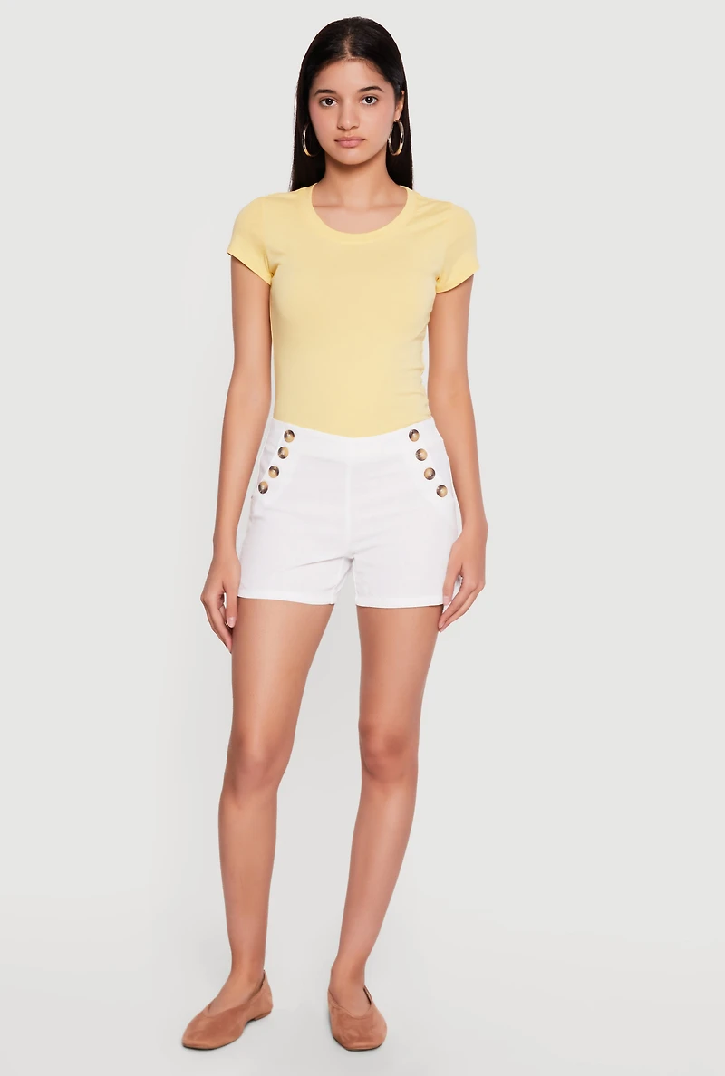 Basic Crew Neck Short Sleeve Tee
