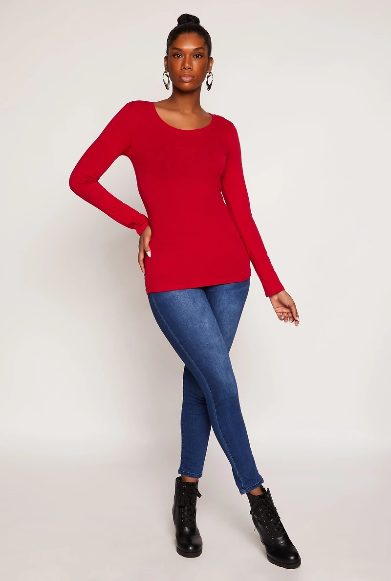 Long Sleeve Crew Neck Top