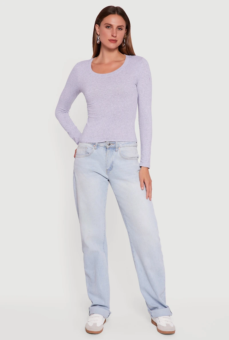 Long Sleeve Scoop Neck Tee