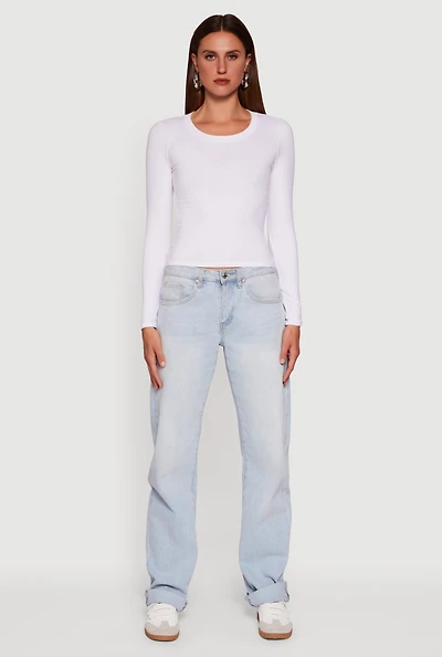 Long Sleeve Scoop Neck Tee