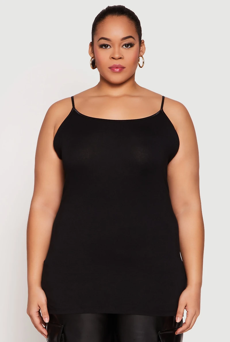 Womens Plus Scoop Neck Cami,