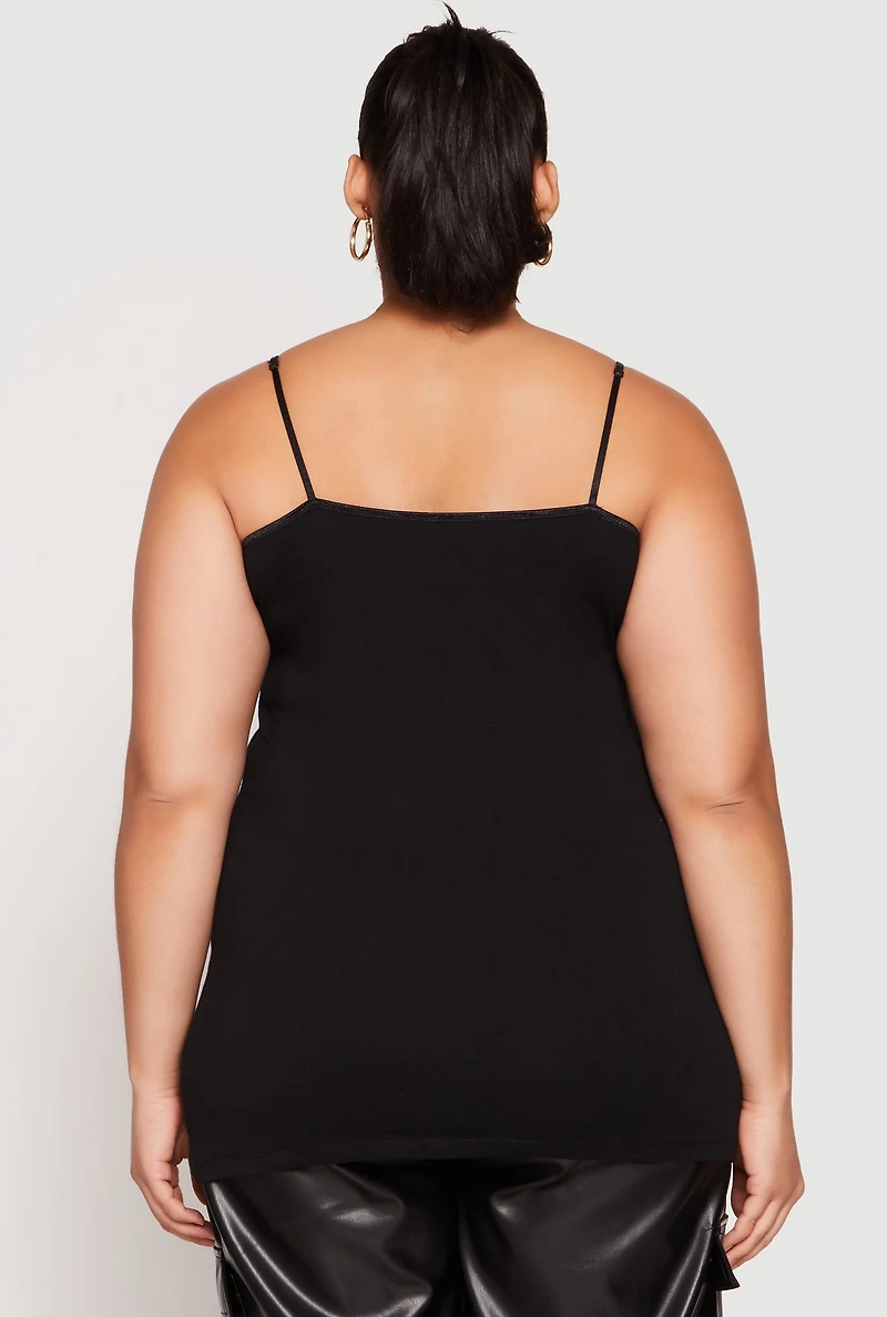Womens Plus Scoop Neck Cami,