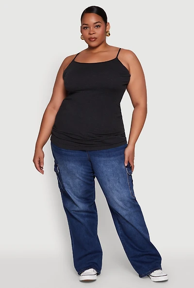 Womens Plus Scoop Neck Cami,