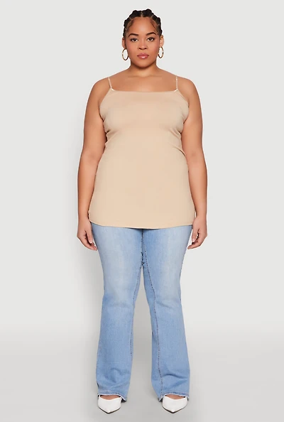 Womens Plus Scoop Neck Cami,