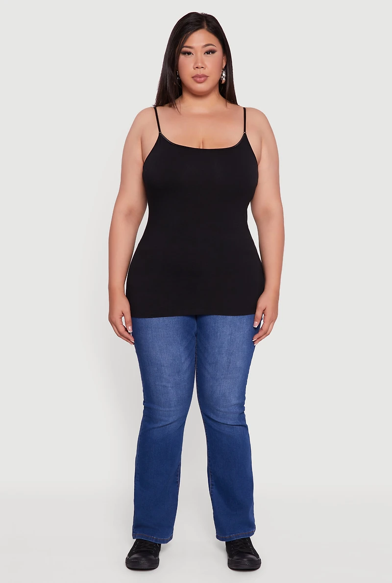 Plus Basic Shelf Bra Cami