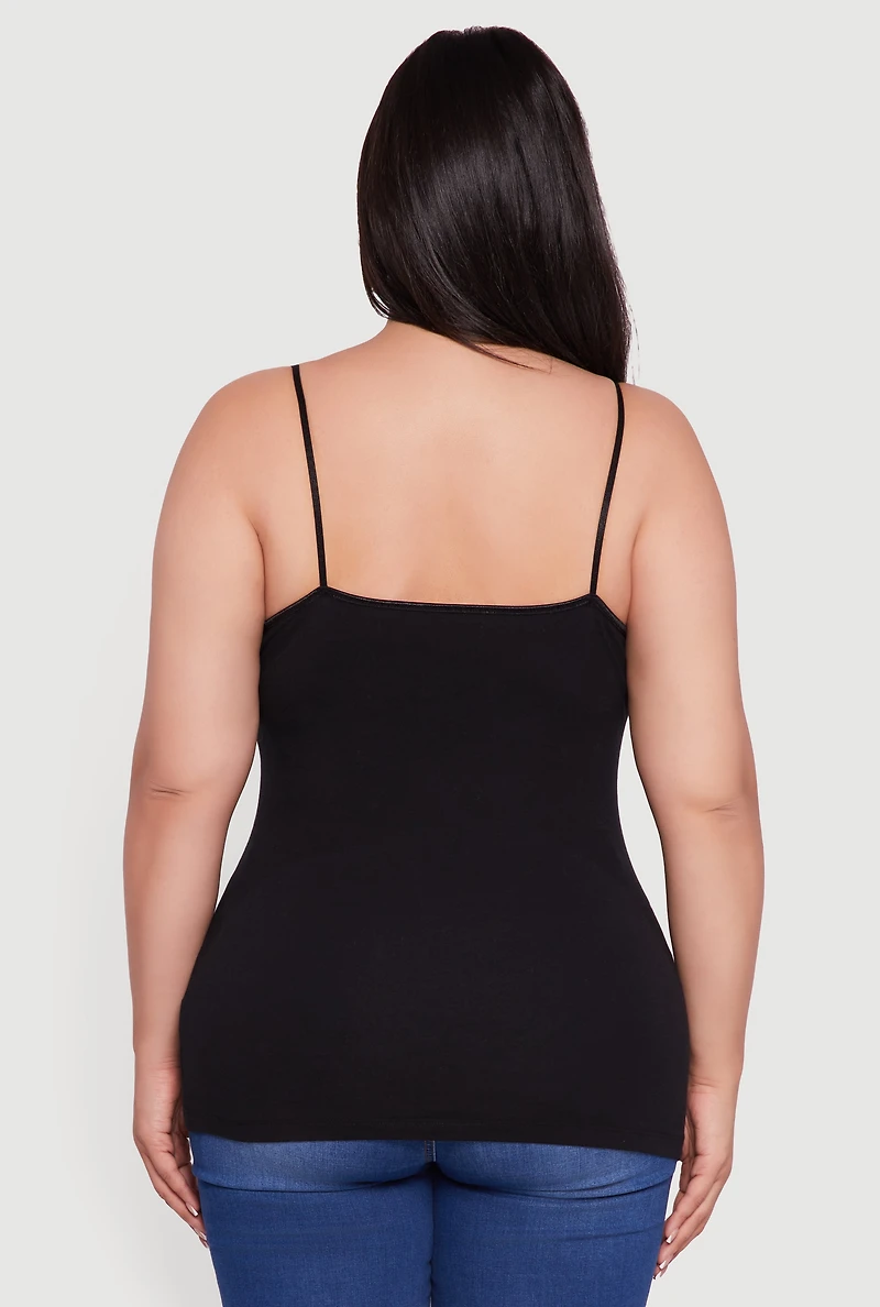 Plus Basic Shelf Bra Cami