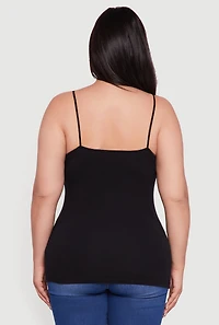 Plus Basic Shelf Bra Cami