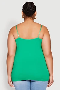 Plus Basic Shelf Bra Cami