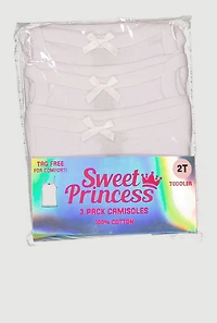 Toddler Girls Square Neck Tank Tops 3 Pack