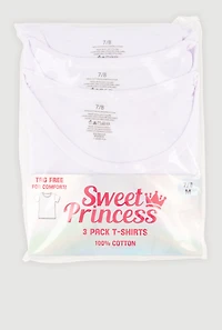 Girls Short Sleeve Crew Neck Tees 3 Pack