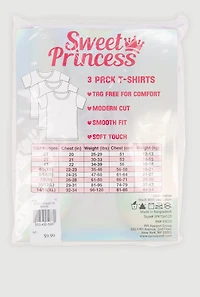 Girls Short Sleeve Crew Neck Tees 3 Pack
