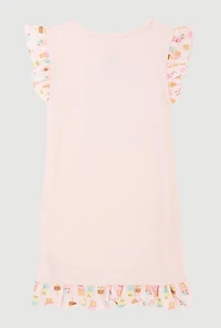 Girls Sweet Dreams Graphic Nightgown and Sleep Mask