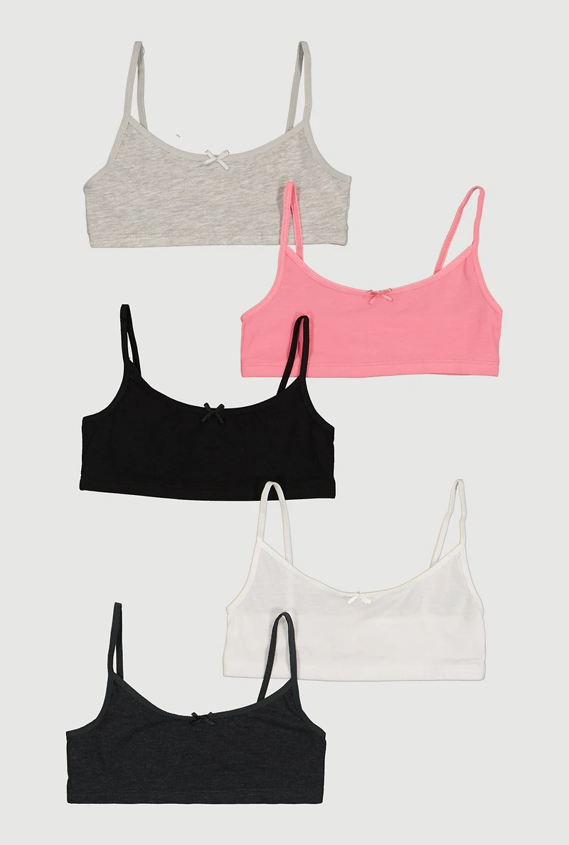 Girls Training Bras 5 Pack