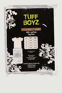 Boys Crew Neck Short Sleeve Tops 3 Pack