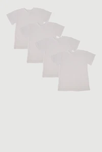 Boys Short Sleeve Crew Neck Tees 4 Pack
