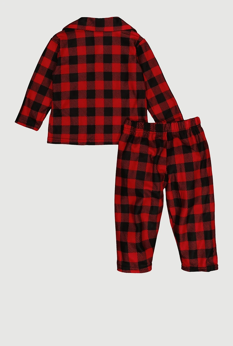 Baby Unisex Matching Buffalo Plaid Family Pajamas