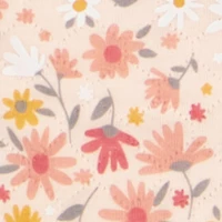 Baby Girls 0-9M Floral Print Footed Jumpsuit