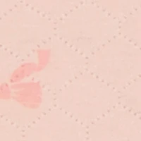 Baby Girls 0-9M Bow Patterned Quilted Footed Jumpsuit