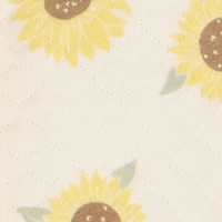 Baby Girls 0-9M Sunflower Graphic Quilted Footed Jumpsuit