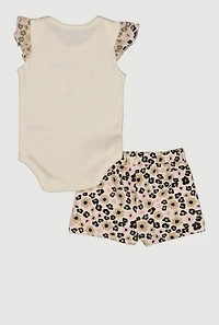 Baby Girls 0-9M My Sassy Era Graphic Bodysuit and Shorts with Headband