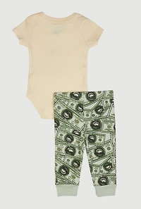 Baby Boys 0-9M Limited Edition Bear Bodysuit and Joggers with Hat