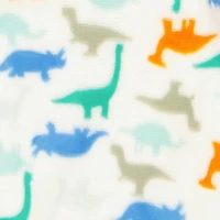 Baby Boys 0-9M Dinosaur Print Hooded Footed Jumpsuit