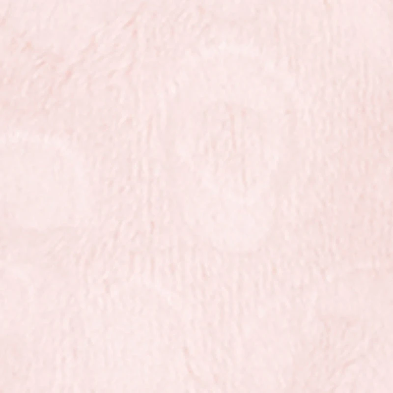 Baby Girls 0-9M Leopard Print Embossed Plush Footed Jumpsuit