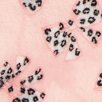 Baby Girls 0-9M Cat Embroidered Plush Footed Jumpsuit