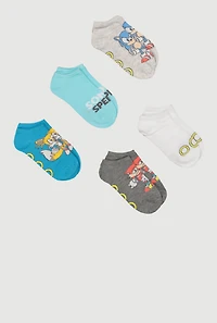 Toddler Boys Sonic the Hedgehog Socks 5 Pairs