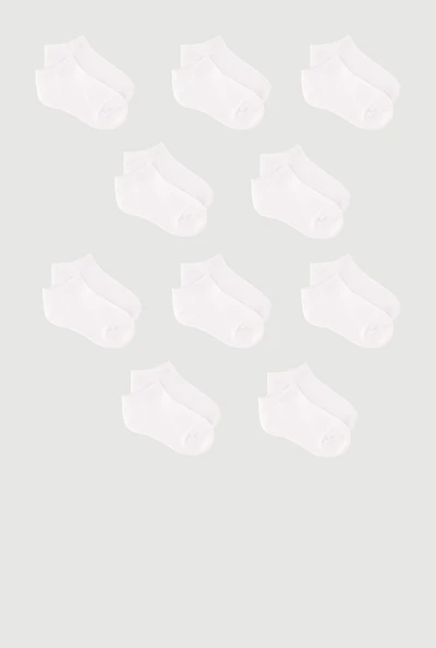 Baby Boys No Show Socks 10 Pack