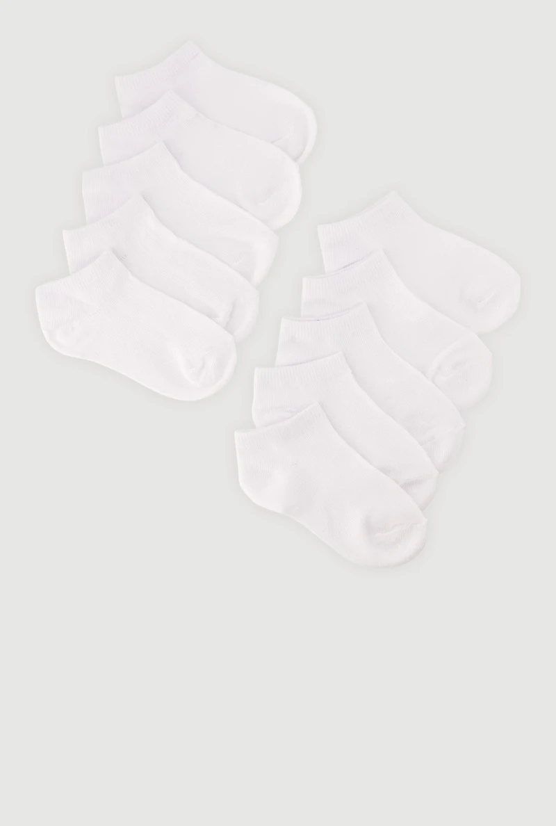 Baby Boys No Show Socks 10 Pack