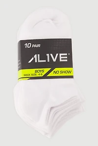 Baby Boys No Show Socks 10 Pack