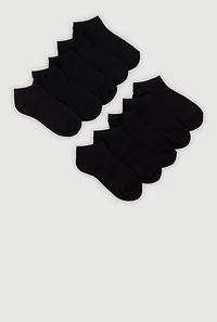 Baby Boys Solid No Show Socks 10 Pack